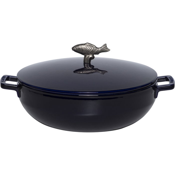 Staub Cocotte de hierro fundido esmaltado 28 cm azul oscuro Staub Cocotte de hierro fundido esmaltado 28 cm azul oscuro