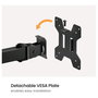 EQUIP 650174 Soportepara Monitor de Escritorio 17-32" Pantalla Única Giratorio 360° Inclinación Ajustable 10kg Negro