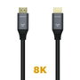 Aisens Cable HDMI V2.1 Ultra Alta Velocidad 8K@60Hz 48Gbps 1,0m Gris/Negro