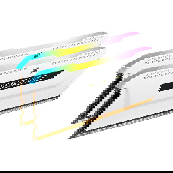 Corsair Vengeance RGB Pro 16GB Kit (2x8GB) DDR4 3200MHz CL16 Memoria RAM DIMM, Color Blanco
