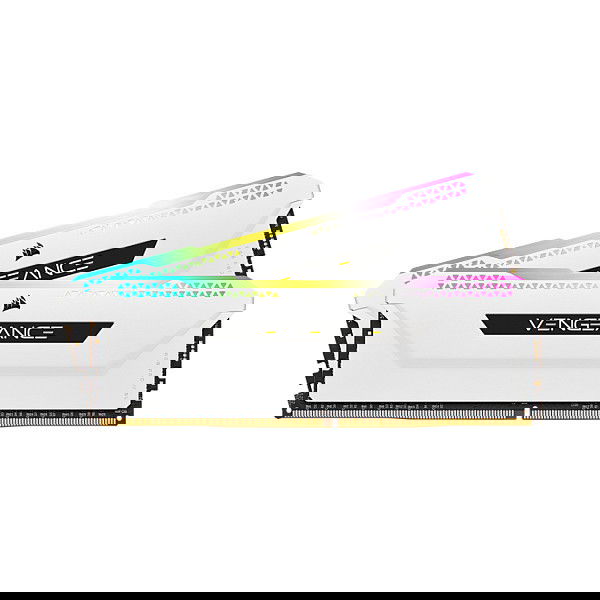 Corsair Vengeance RGB Pro 16GB Kit (2x8GB) DDR4 3200MHz CL16 Memoria RAM DIMM, Color Blanco