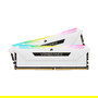 Corsair Vengeance RGB Pro 16GB Kit (2x8GB) DDR4 3200MHz CL16 Memoria RAM DIMM, Color Blanco
