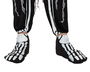 Fundas para Pies de Esqueleto Negro y Blanco para Adulto Halloween