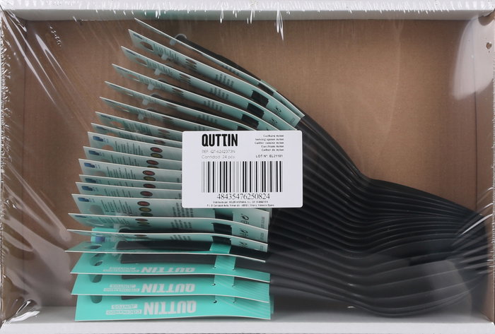 Quttin Cuchara de Nylon Negra 29x6cm (Pack de 24 unidades)身weight_g:830.0