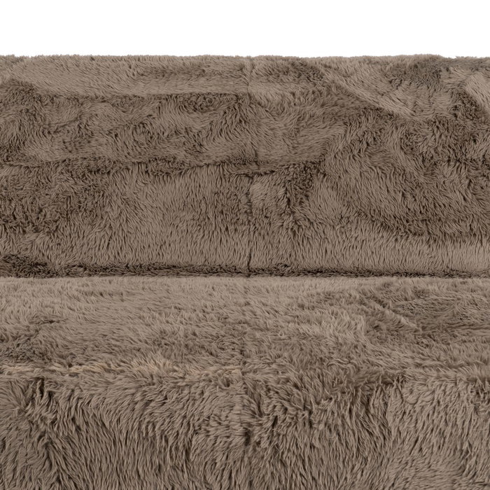 Sofá 3 Plazas Taupe Tejido 240 X 107 X 79,50 cm Sofá 3 Plazas Taupe Tejido 240 X 107 X 79,50 cm