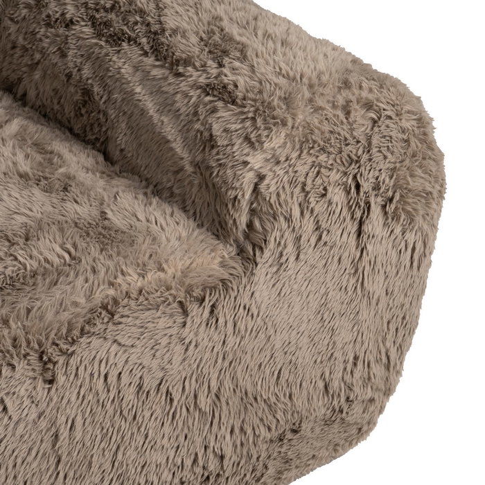 Sofá 3 Plazas Taupe Tejido 240 X 107 X 79,50 cm Sofá 3 Plazas Taupe Tejido 240 X 107 X 79,50 cm