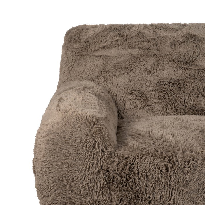 Sofá 3 Plazas Taupe Tejido 240 X 107 X 79,50 cm Sofá 3 Plazas Taupe Tejido 240 X 107 X 79,50 cm