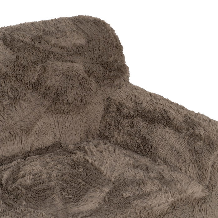 Sofá 3 Plazas Taupe Tejido 240 X 107 X 79,50 cm Sofá 3 Plazas Taupe Tejido 240 X 107 X 79,50 cm