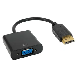 Akyga Adaptador DisplayPort Macho a VGA Hembra AK-AD-36 Negro