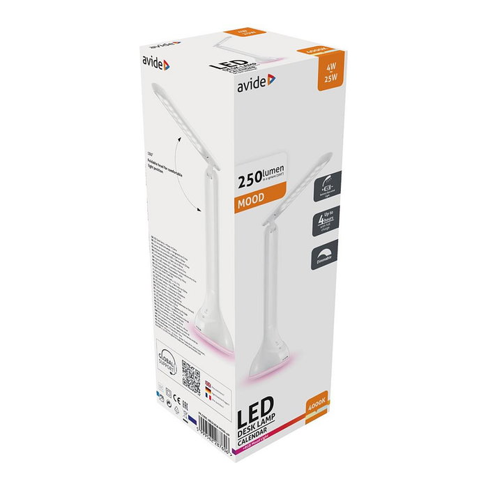 Avide Lámpara de mesa LED RGB Blanco 4W