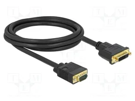 DeLOCK Cable adaptador de video DVI 24+5 hembra a VGA macho 2 m