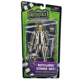 NECA Beetlejuice Black and White Striped Suit 18 cm