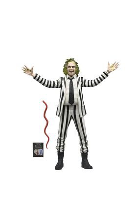 NECA Beetlejuice Black and White Striped Suit 18 cm