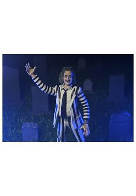 NECA Beetlejuice Black and White Striped Suit 18 cm