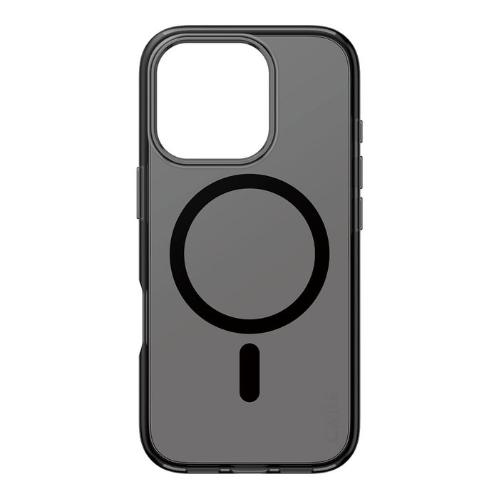 PanzerGlass CARE Flagship Case Smokey MagSafe para iPhone 16 Pro - Anthracite / Black