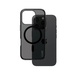 PanzerGlass CARE™ Smokey Case MagSafe para iPhone 16 Pro, Negro