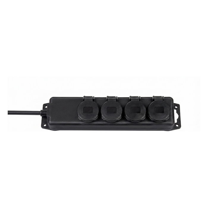 Brennenstuhl Regleta de 4 tomas IP44 con cable de 2m Negro BN-1159960