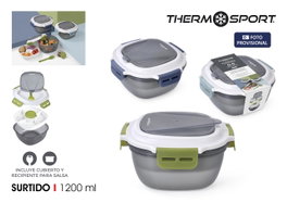 Thermosport Fiambrera Porta Alimentos Cuadrada 1200ml