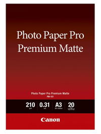 Canon - Papel fotográfico Premium Matte A3, 20 hojas
