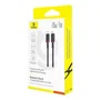Baseus Dura Cable de Carga Rápida Lightning a USB-C 1 m Negro