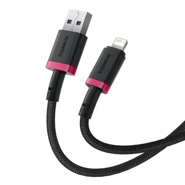 Baseus Dura Cable de Carga Rápida Lightning a USB-C 1 m Negro