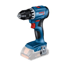 Bosch Professional GSR 18V-45 - Taladro percutor a bateria 18V, 2 velocidades, 45 Nm, broca sin llave 13 mm, 500 RPM, color negro y azul