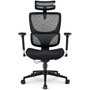 Sharkoon C40 Silla de Oficina Negra con Asiento Acolchado y Respaldo de Malla Ajustable