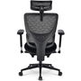 Sharkoon C40 Silla de Oficina Negra con Asiento Acolchado y Respaldo de Malla Ajustable