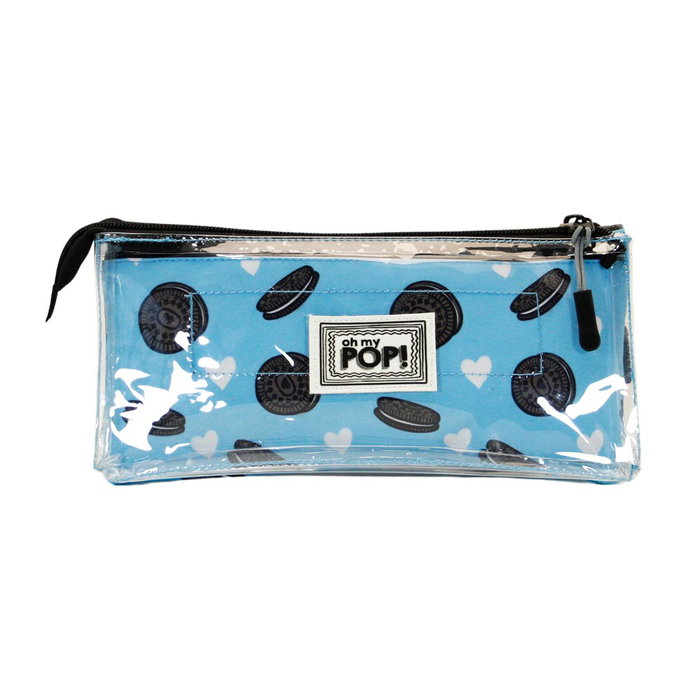 Oh My Pop Estuche Portatodo Triple Clear Crunchy Multicolor