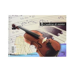 Pacsa Bloc de Música 8 Pentagramas 20H Cuarto