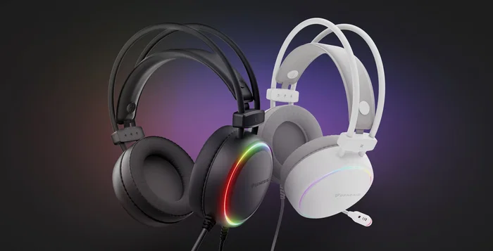 Genesis Auriculares Gaming NEON 613 G2 Diadema Circumaural Negro con Cable USB y 3.5mm, Micrófono Boom, Iluminación RGB, Control de Volumen