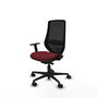 PIQUERAS Y CRESPO Silla de oficina Mardos Granate y Negro