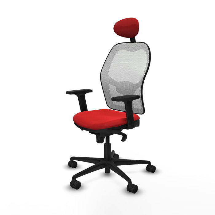 PIQUERAS Y CRESPO Silla de oficina Jorquera Rojo y Blanco PIQUERAS Y CRESPO Silla de oficina Jorquera Rojo y Blanco
