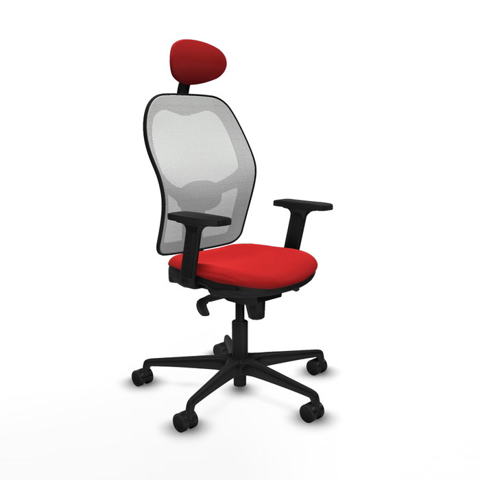 PIQUERAS Y CRESPO Silla de oficina Jorquera Rojo y Blanco PIQUERAS Y CRESPO Silla de oficina Jorquera Rojo y Blanco