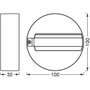Ledvance Base redonda para accesorio de foco LED de riel Black