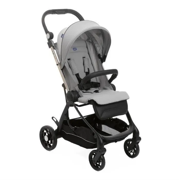 Chicco CHI8058664158256 Cochecito compacto urbano One4Ever Silverleaf Unisex, apto desde el nacimiento, color gris.