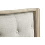 DKD Home Decor Cabecero de Cama de Lino y Rubberwood 160x8x133,5 cm Beige