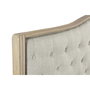 DKD Home Decor Cabecero de Cama de Lino y Rubberwood 160x8x133,5 cm Beige