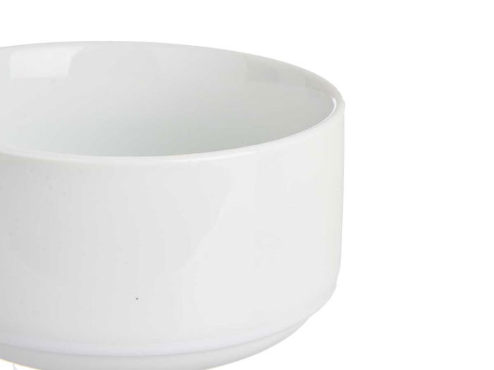 Vessia Bowl Apilable Porcelana Blanco 10.5 cm Apto Lavavajillas Microondas 350 ml (Set de 36)