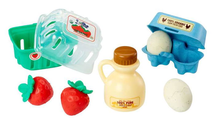 MGA Kit Creativo de Gofres con Más de 18 Accesorios para Cocinar y Desayunar, Incluye Sirope y Mantequilla