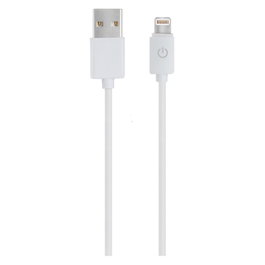 Realpower Cable de Carga y Datos USB-A a Lightning 1m Blanco MFI