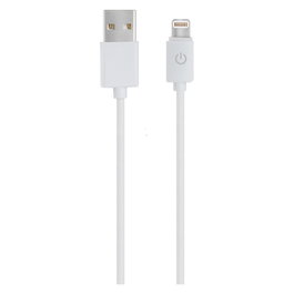 Realpower Cable Carga y Datos USB-A a Lightning 1m Blanco MFI Certificado 255649 - Compatible iPhone/iPad