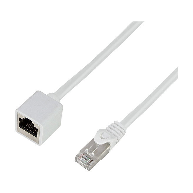 LogiLink Cable de extensión patch premium Cat.6A, 2 m, blanco LogiLink Cable de extensión patch premium Cat.6A, 2 m, blanco