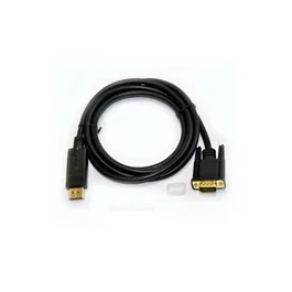 Generico Cable DisplayPort macho a VGA macho 5 metros Negro