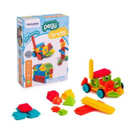 Juego Educat.Miniland Juego De Construccion Pegy Bricks 36 Piezas (3-6 Años)