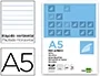 Liderpapel Recambio A5 120 hojas 80gr Horizontal sin margen 6 taladros bandas de 5 colores Liderpapel Recambio A5 120 hojas 80gr Horizontal sin margen 6 taladros bandas de 5 colores