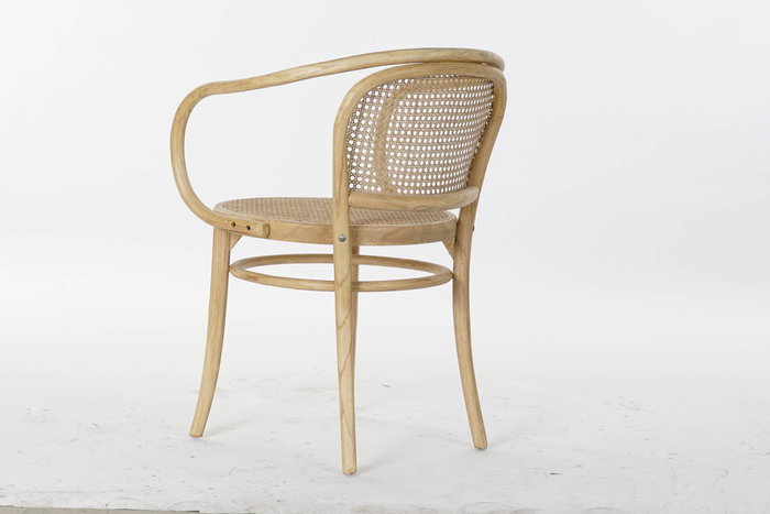 DKD Home Decor Silla Horeca Medallon fuyan 58x79.5x58 cm Olmo Ratan Natural