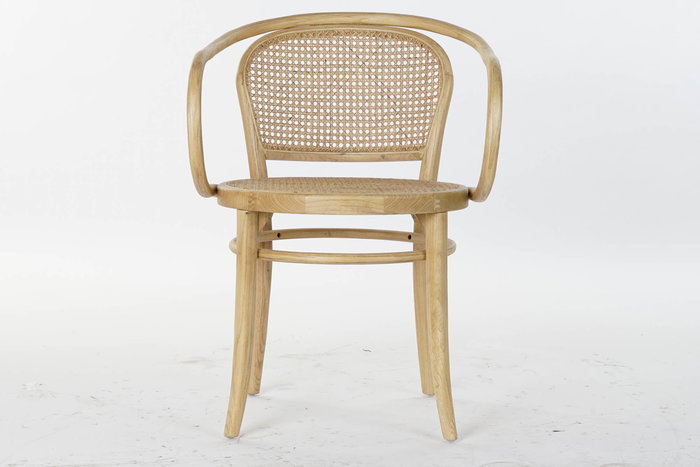 DKD Home Decor Silla Horeca Medallon fuyan 58x79.5x58 cm Olmo Ratan Natural