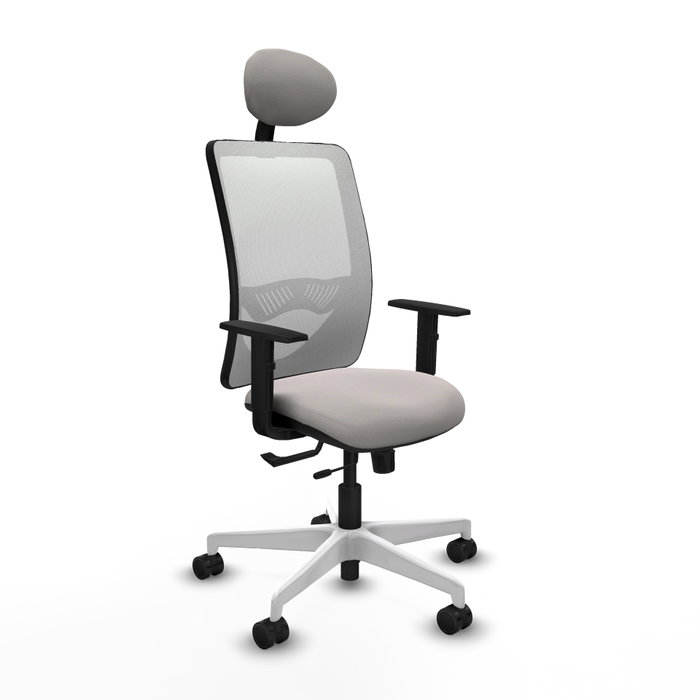 PIQUERAS Y CRESPO Silla de oficina Zulema Blanca con Mecanismo Sincro/Traslack PIQUERAS Y CRESPO Silla de oficina Zulema Blanca con Mecanismo Sincro/Traslack