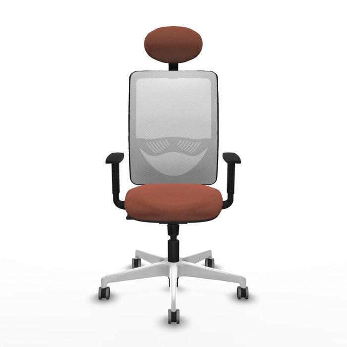 PIQUERAS Y CRESPO Silla de oficina Zulema Marrón y Blanco PIQUERAS Y CRESPO Silla de oficina Zulema Marrón y Blanco